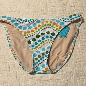 No Boundaries Multicolor Polka Dot Bikini Bottom NWT